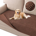 Plush Chenille Dog Bed Cover for 2 Cushion Couch - Thick Soft