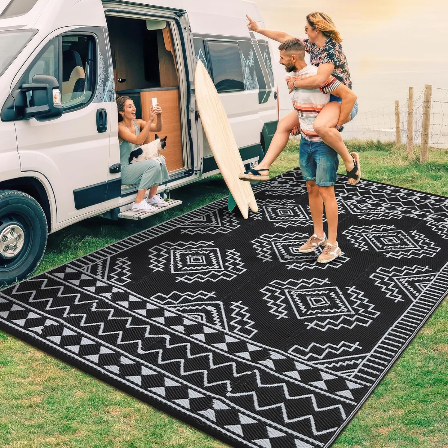 GarveeHome Waterproof Outdoor Rug for Stylish Outdoor Spaces