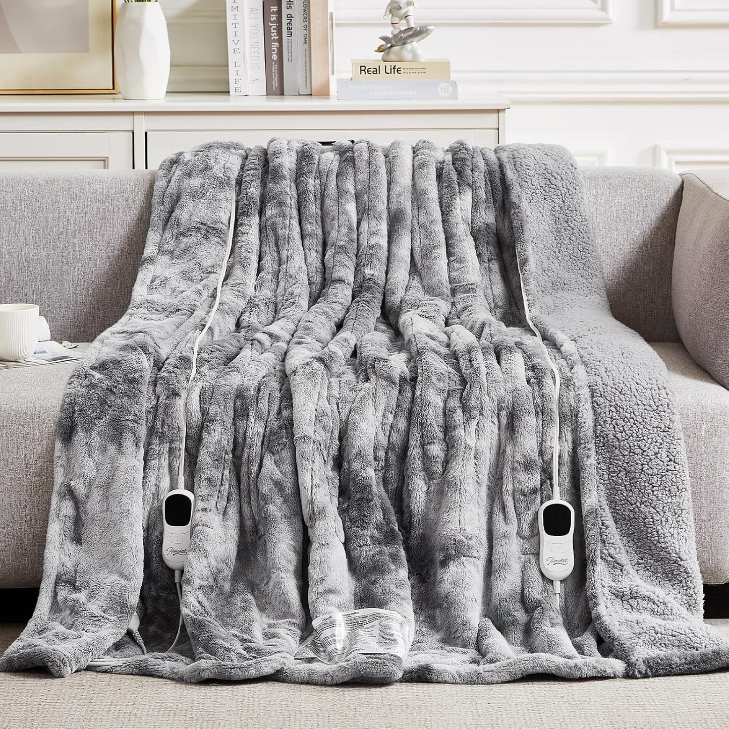 Homemate Electric Heated Blanket Queen Size for Ultimate Comfort