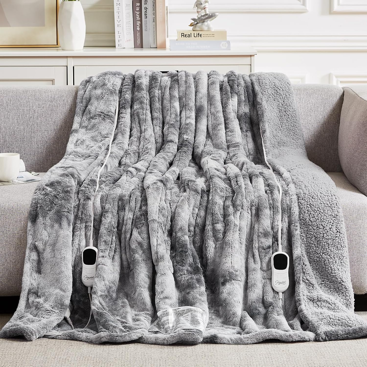 Homemate Electric Heated Blanket Queen Size for Ultimate Comfort