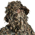 QuikCamo 3D Leafy Camo Face Mask Bucket Hat for Hunting