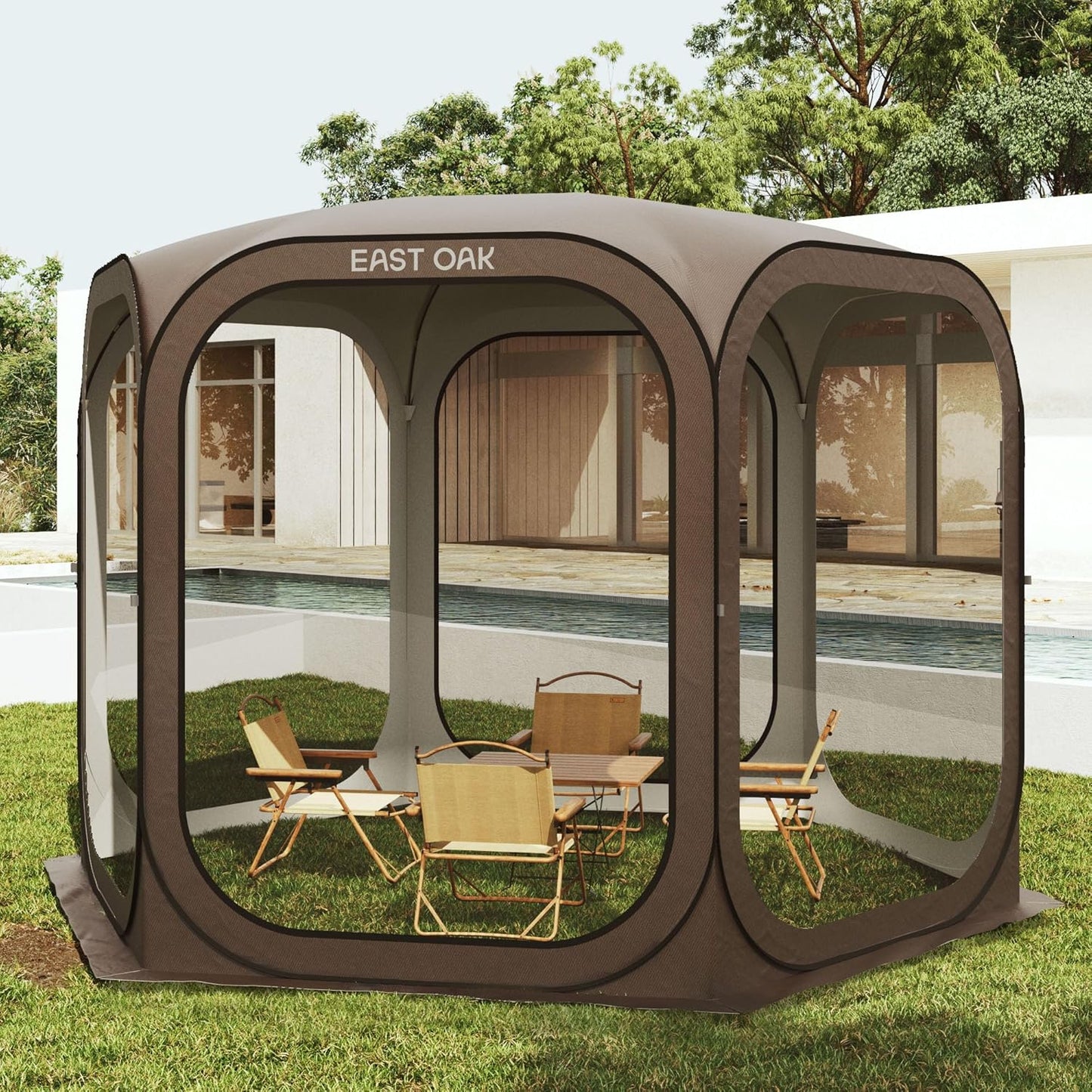EAST OAK Screen House Tent Pop-Up for Outdoor Activities