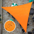 ColourTree 11ft x 15ft x 18.6ft Orange Triangle Sun Shade Sail