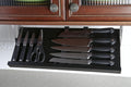 Under Cabinet Knife Storage - Large Black Ebony - Space Saving