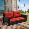 YITAHOME 2-Seats Wicker Hanging Porch Swing Chair - Comfortable