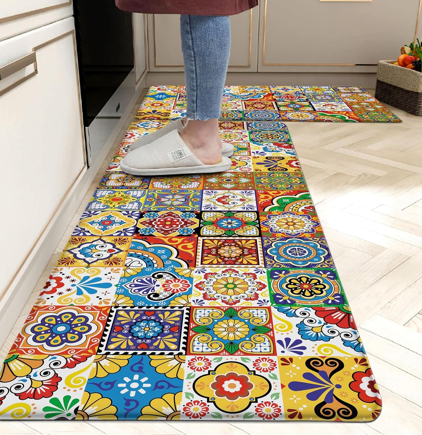 Boho Kitchen Rugs Set 2 for Comfort and Style in Any Space
