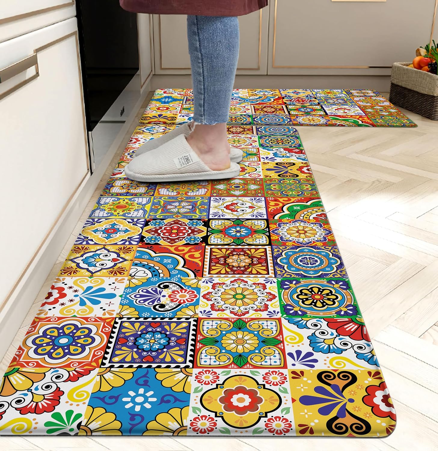 Boho Kitchen Rugs Set 2 for Comfort and Style in Any Space