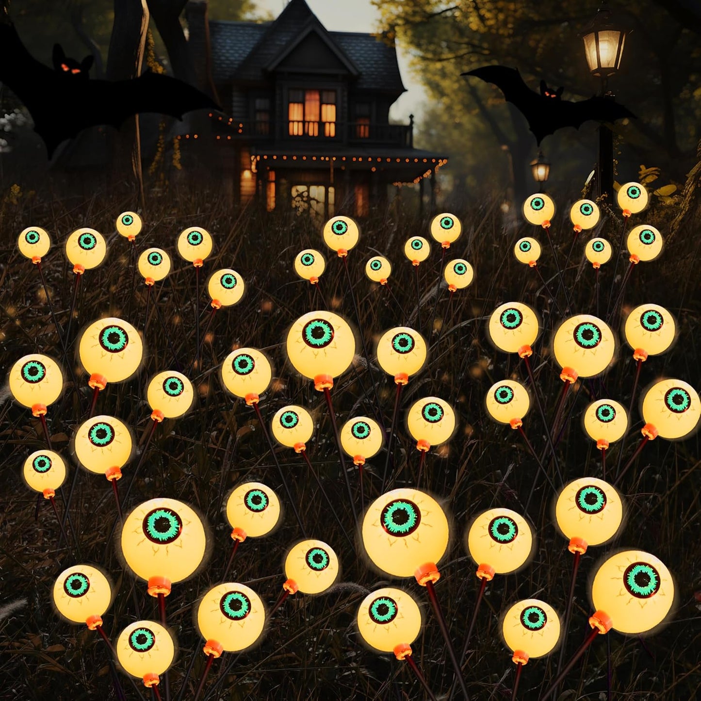 JOYIN Halloween Decorations Outdoor Solar Eyeball Lights