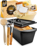 Rectangular Cast Iron Dutch Oven for Bread Baking - Crispy Crust Every
