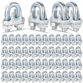 200PCS 5/16 in M8 Zinc-Plated Wire Rope Clamps - Heavy Duty Set