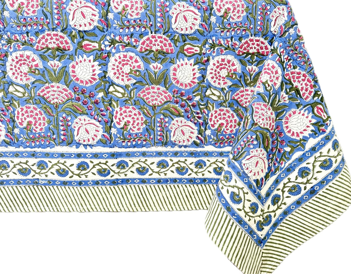 Clover Pink 100% Cotton Tablecloth for Elegant Dining Decor