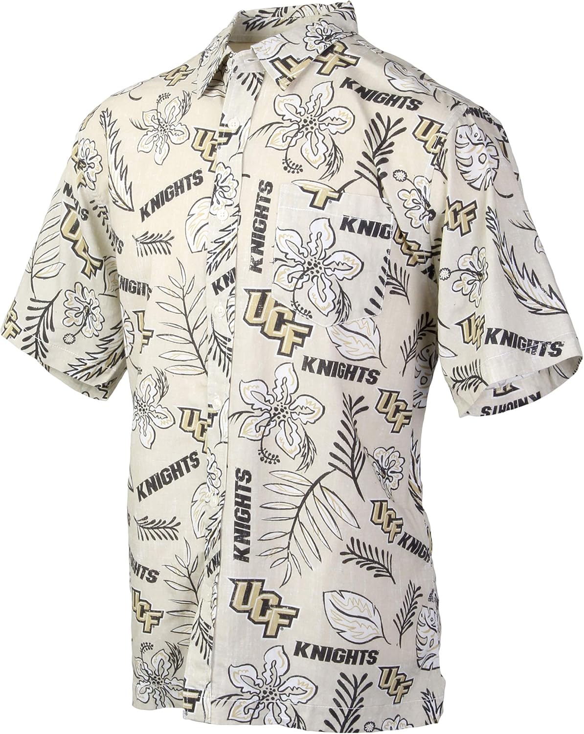 Wes and Willy Mens College Sports Fan Hawaiian Floral Shirt