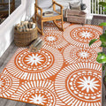Ileading 6x9ft Reversible Waterproof Outdoor Plastic Straw Rug