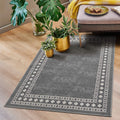 Antep Rugs Modern Bordered 2x4 Low Profile Non-Skid Rug - Kitchen