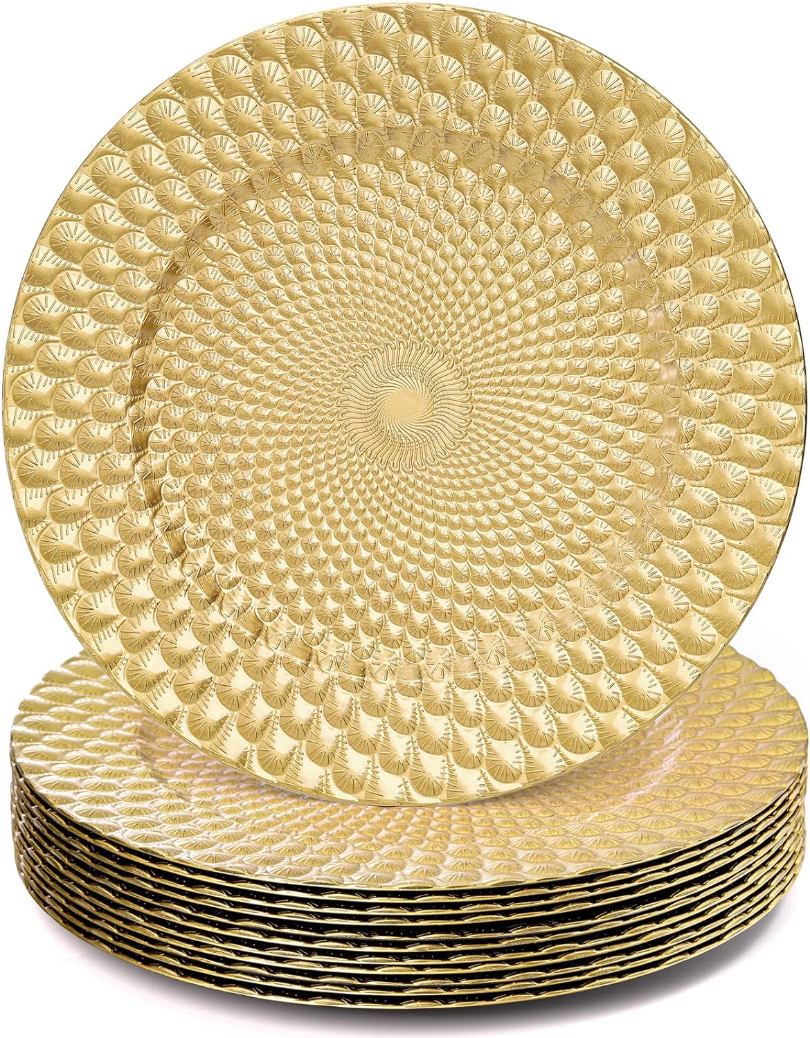Reusable Elegant Gold Charger Plates for Stylish Table Setting