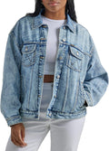Wrangler Women's Relaxed Fit Girlfriend Denim Jacket - Classic