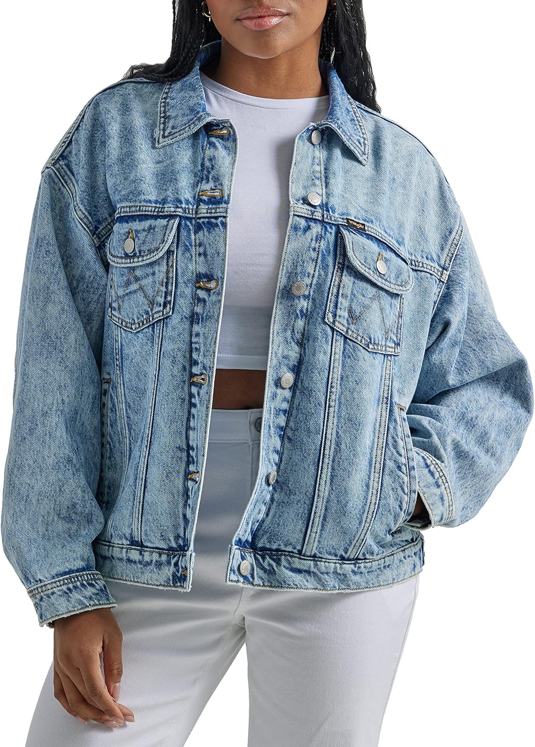 Wrangler Women's Relaxed Fit Girlfriend Denim Jacket Review