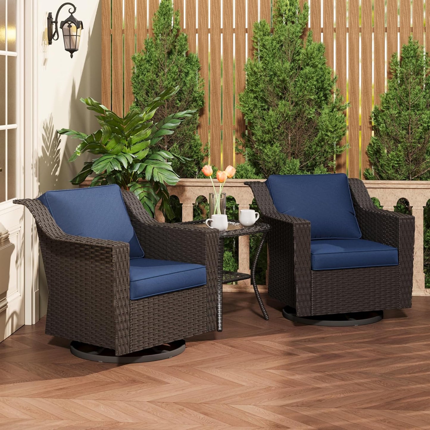 3 Pieces Patio Conversation Furniture Set by MeetLeisure