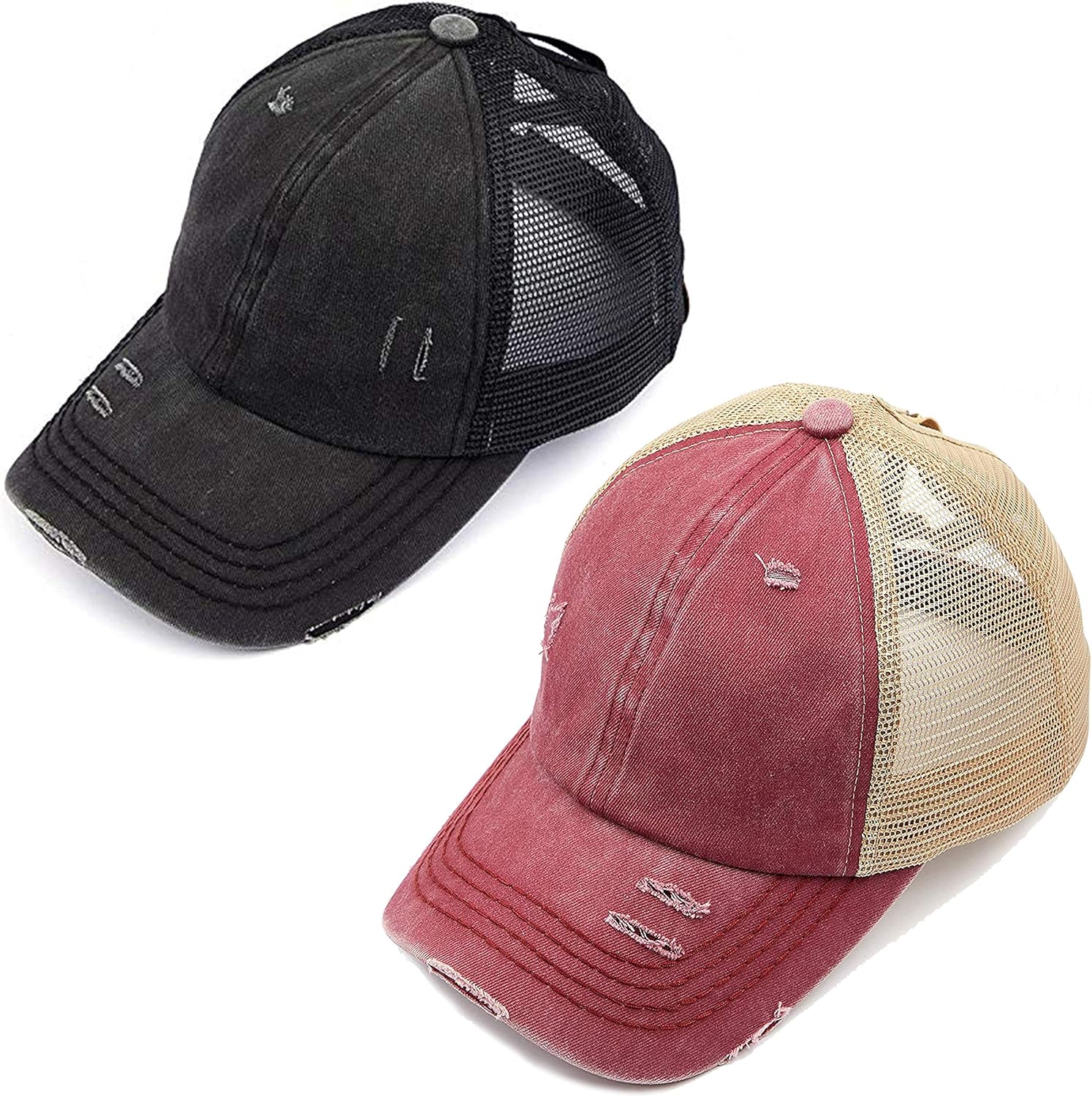 Funky Junque Ponytail Hat for Women - Stylish Baseball Cap