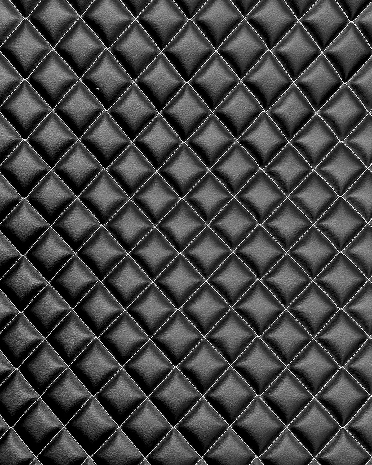 Vinyl Soft Grain Quilted Foam Fabric for Upholstery Projects