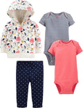 Carter's Baby Girls' 4-Piece Set - Adorable Cozy Combo