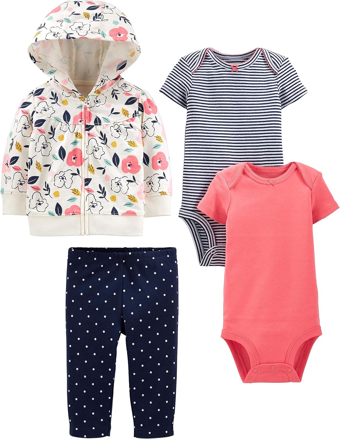 Carter's Baby Girls' 4-Piece Set - Adorable Cozy Combo