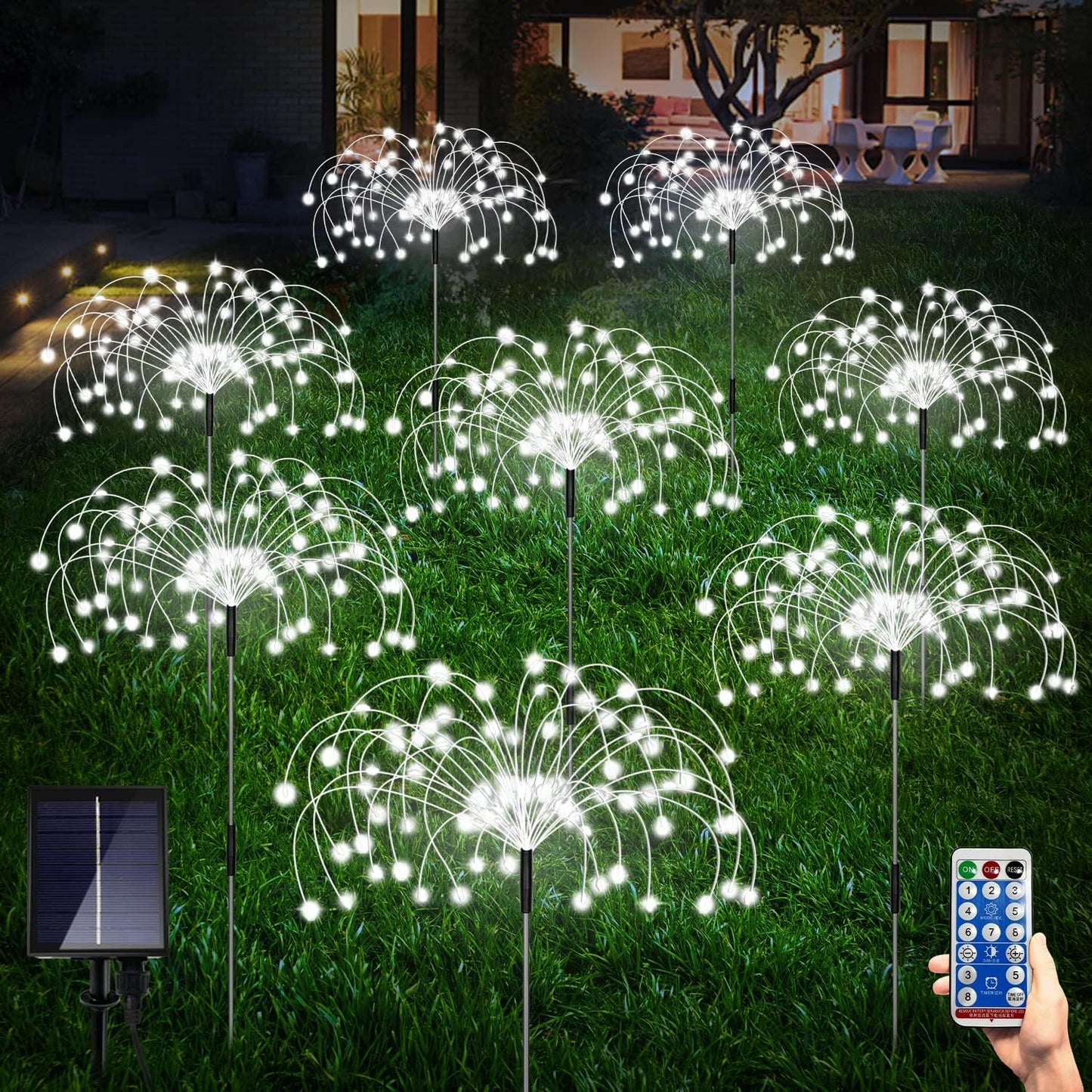 8 Pack Outdoor Solar Garden Lights for Stunning Yard Decor