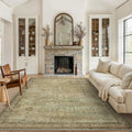 GENIMO 9x12 Area Rug for Living Room, Vintage Non Slip Design