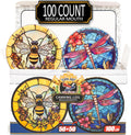Regular Mouth Canning Lids 100pc - Decorative Tin Mason Jar Lids