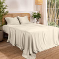 100% Rayon Made from Bamboo Twin XL Sheet Set - Breathable Deep Pocket