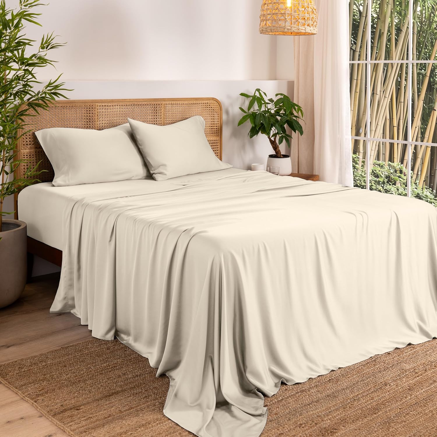 Bare Home Twin XL Sheet Set - 100% Rayon Bamboo Bedding