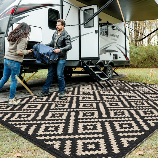 GENIMO Outdoor Rug for Patio Clearance, Waterproof Camping Mat