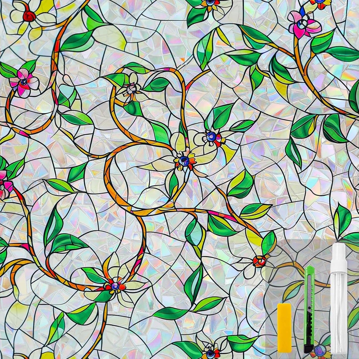 Rainbow Window Privacy Film for Decorative UV Protection