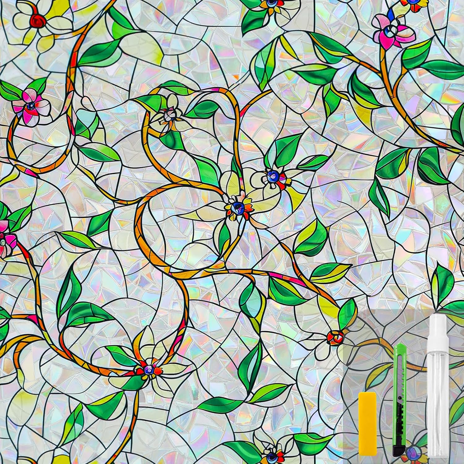 Rainbow Window Privacy Film for Decorative UV Protection