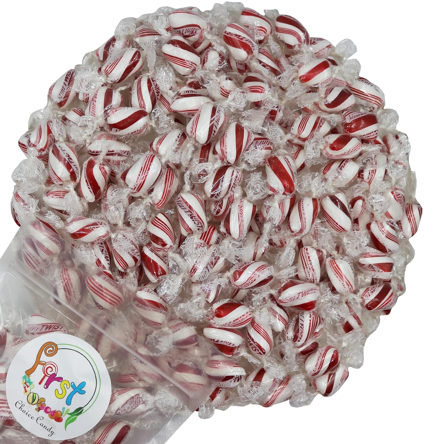 FirstChoiceCandy Hard Candy Twists for Refreshing Minty Treats