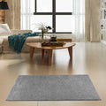 Ambiant Pet Friendly Solid Color Area Rug Grey 6 ft x 8 ft - Soft