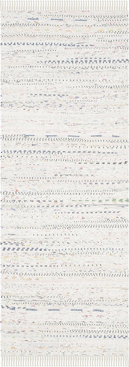 SAFAVIEH Rag Rug Collection Runner Rug for High Traffic Areas