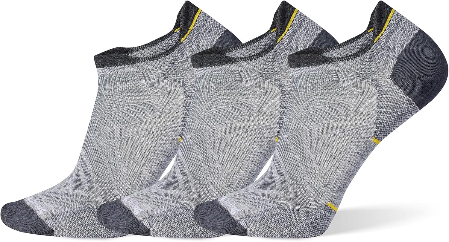 Smartwool Men's Run Zero Cushion Low Ankle Socks for Comfort