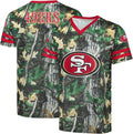 NFL Men's Hunter Camo Primary Logo V-Neck Top - Game Day Fit