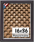 Coffee Brown 16x36 Picture Frame.75 in Wide - Classic Dark Brown Frame