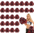 Cheerleading Pom Poms 48 Pack - Bulk Metallic Pom Poms for Teams