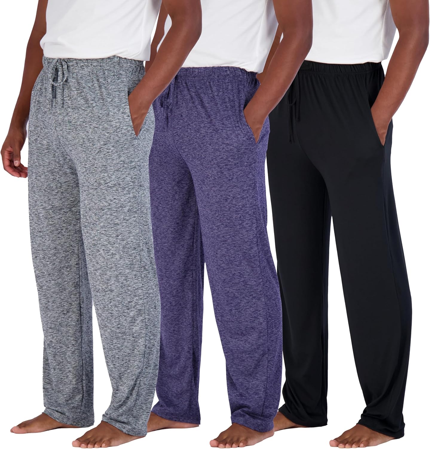 Real Essentials Men's Soft Pajama Lounge Pants for Comfort