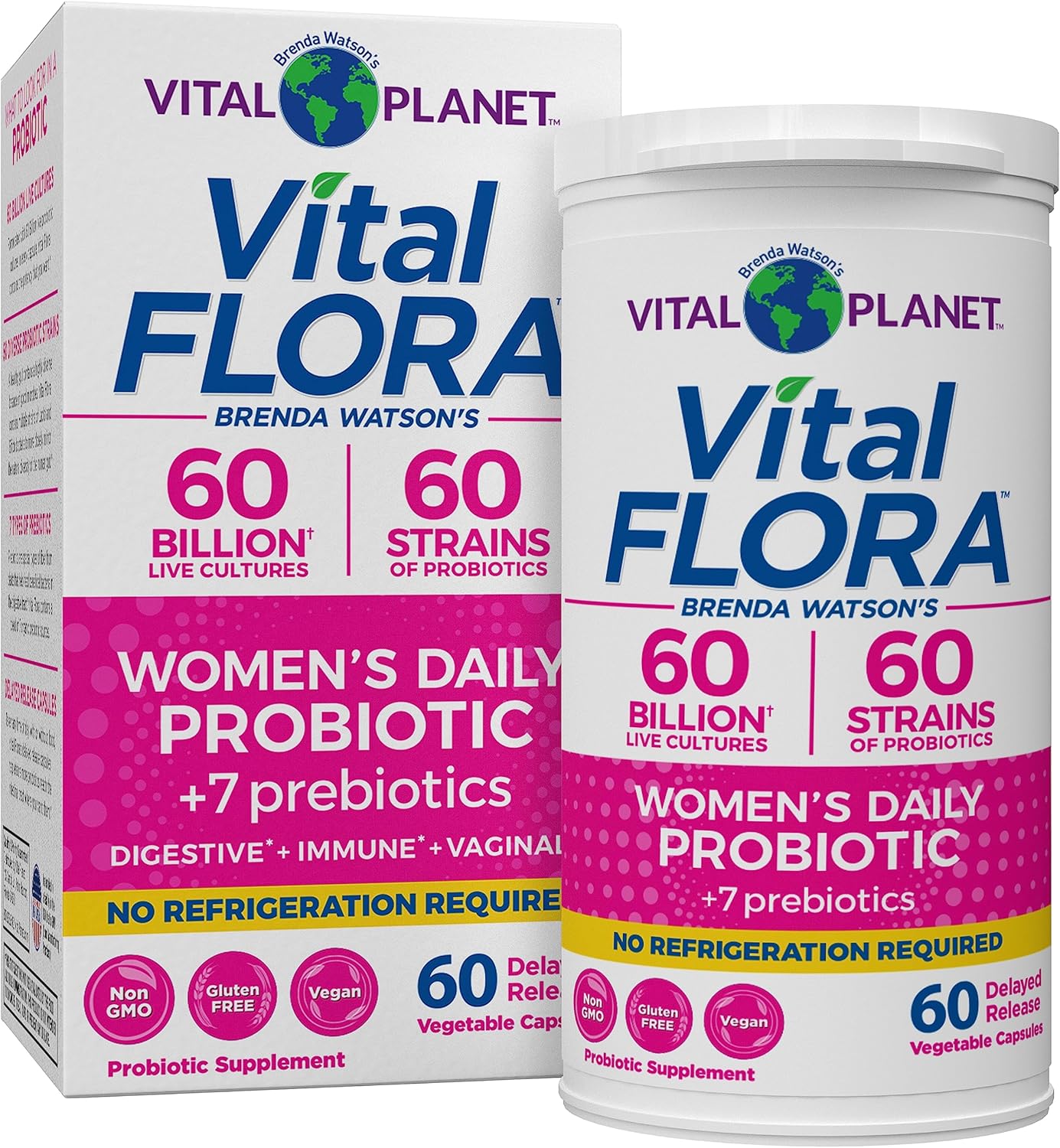 Vital Flora Probiotics for Women with 60 Billion CFU Support
