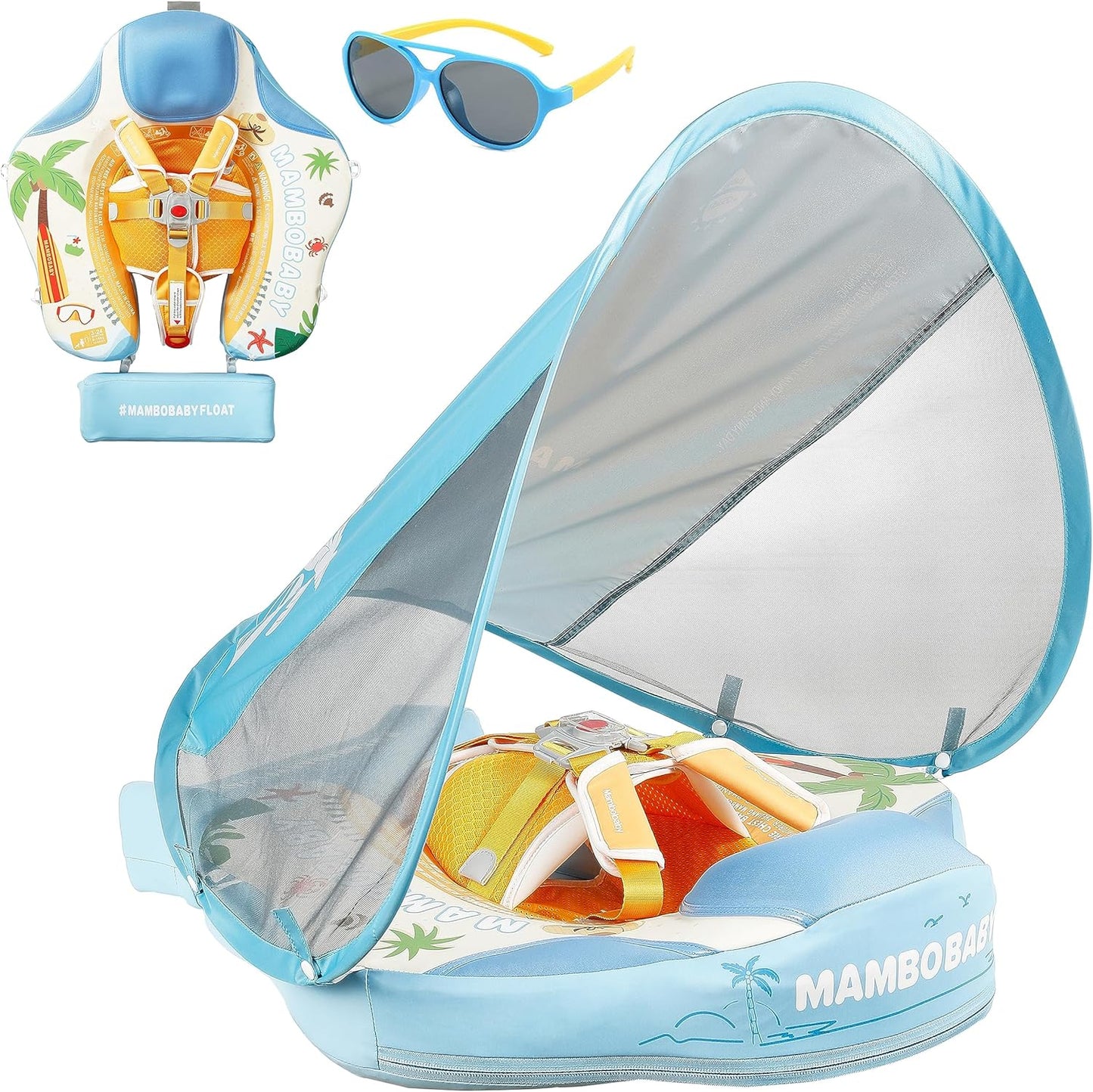 Baby Floats for Pool with Canopy for Safe Summer Fun