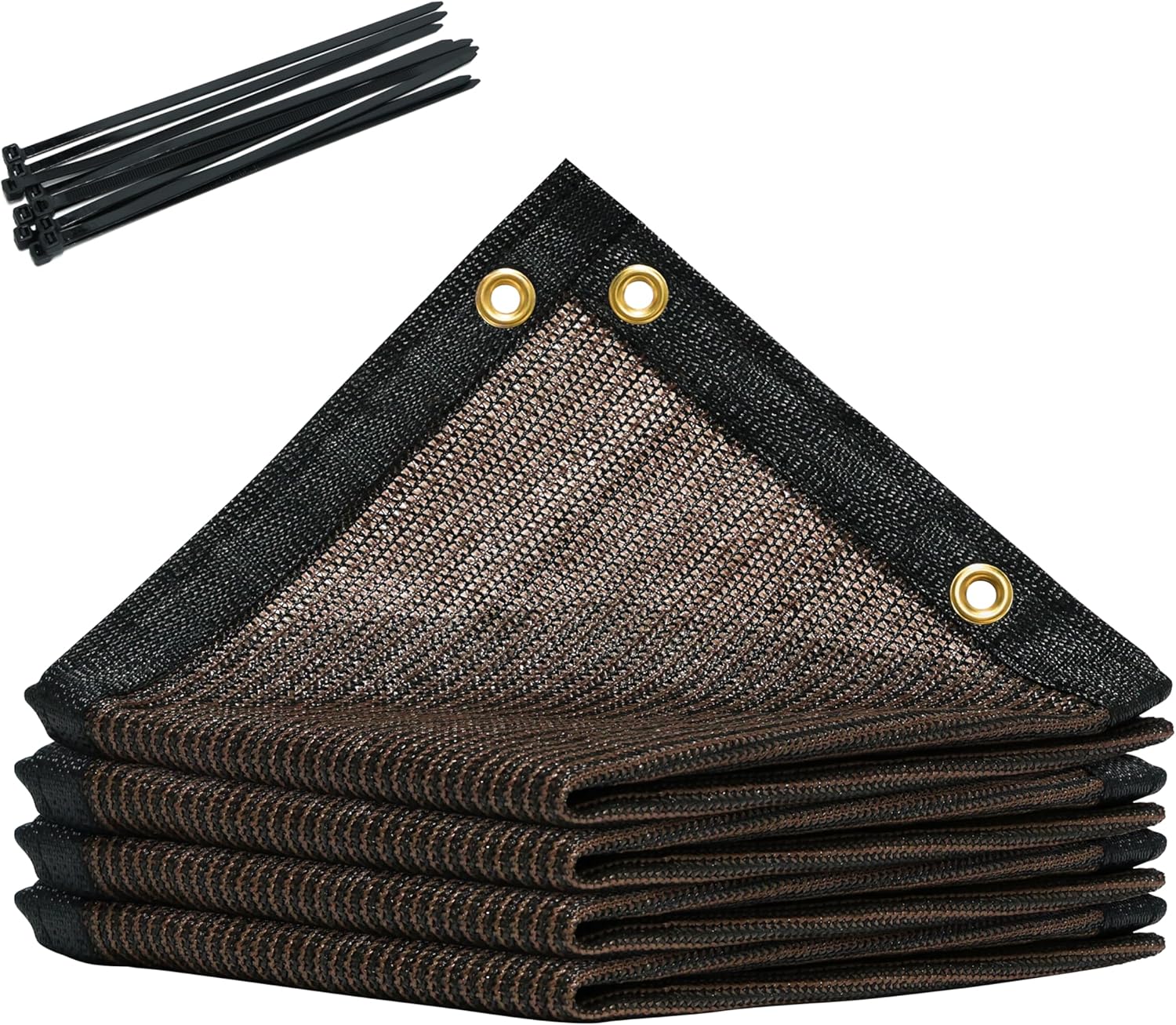 10ft x 24ft Brown Shade Cloth for Dog Kennel and Outdoor Use