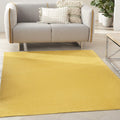 Nourison Essentials Indoor/Outdoor Yellow 4 ft x 6 ft Rug - Easy Care
