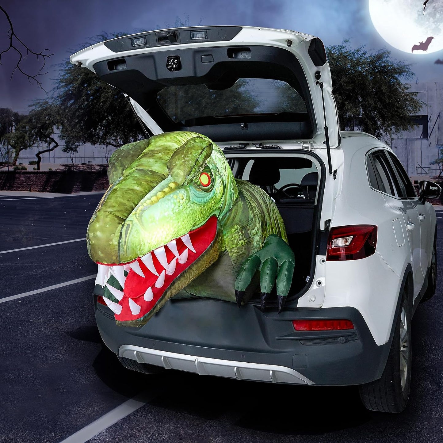 Joiedomi Animated Halloween Inflatable Dinosaur for Spooky Fun