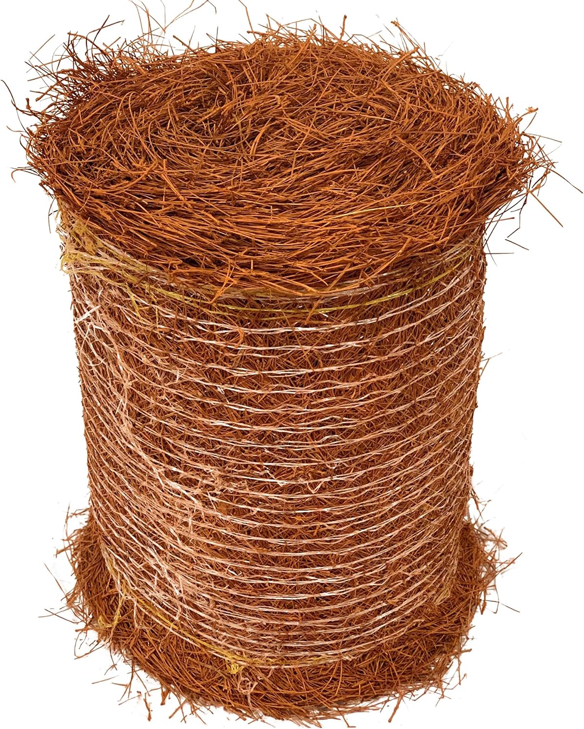 Longleaf Pine Straw Roll for Landscaping - UV Resistant Brown Color