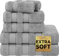 American Soft Linen Salem 6 Piece Bath Towel Set for Comfort