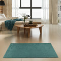 Ambiant Pet Friendly Teal Area Rug 7 ft x 9 ft - Soft, Stain Resistant